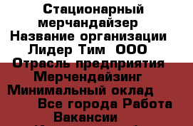 Стационарный мерчандайзер › Название организации ­ Лидер Тим, ООО › Отрасль предприятия ­ Мерчендайзинг › Минимальный оклад ­ 21 600 - Все города Работа » Вакансии   . Ивановская обл.